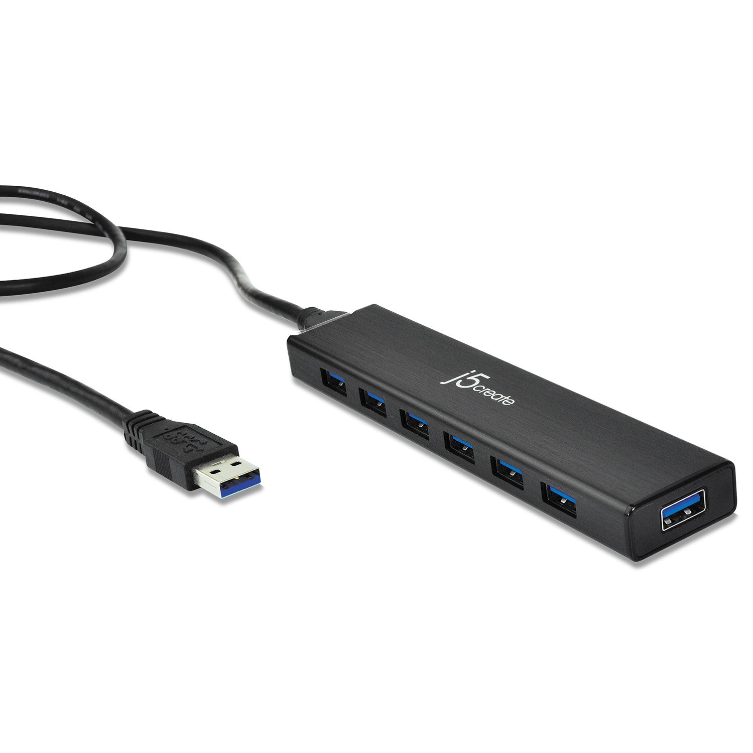 7-Port USB 3.0 Hub with 5Gbps Data Transfer - High-Speed Multi-Port USB Hub for Laptop, PC, MacBook - Perfect for Home Office, Gaming & Charging Multiple Devices