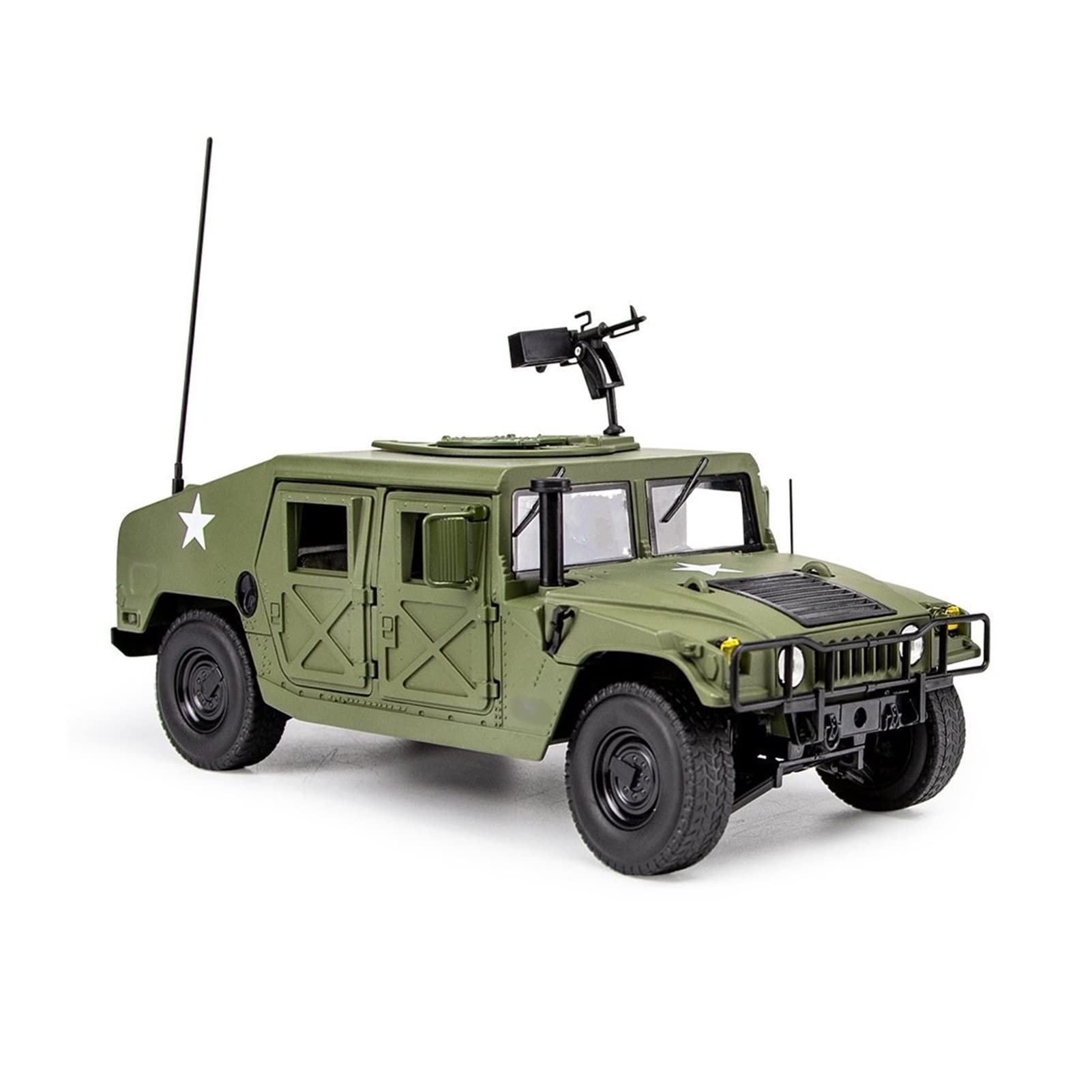 1:18 Scale Alloy Diecast H1 Modified Armored Car Model - Realistic Military Vehicle Toy for Collectors, Gift & Home Decoration | Perfect for Display, Play & Collection Scenes