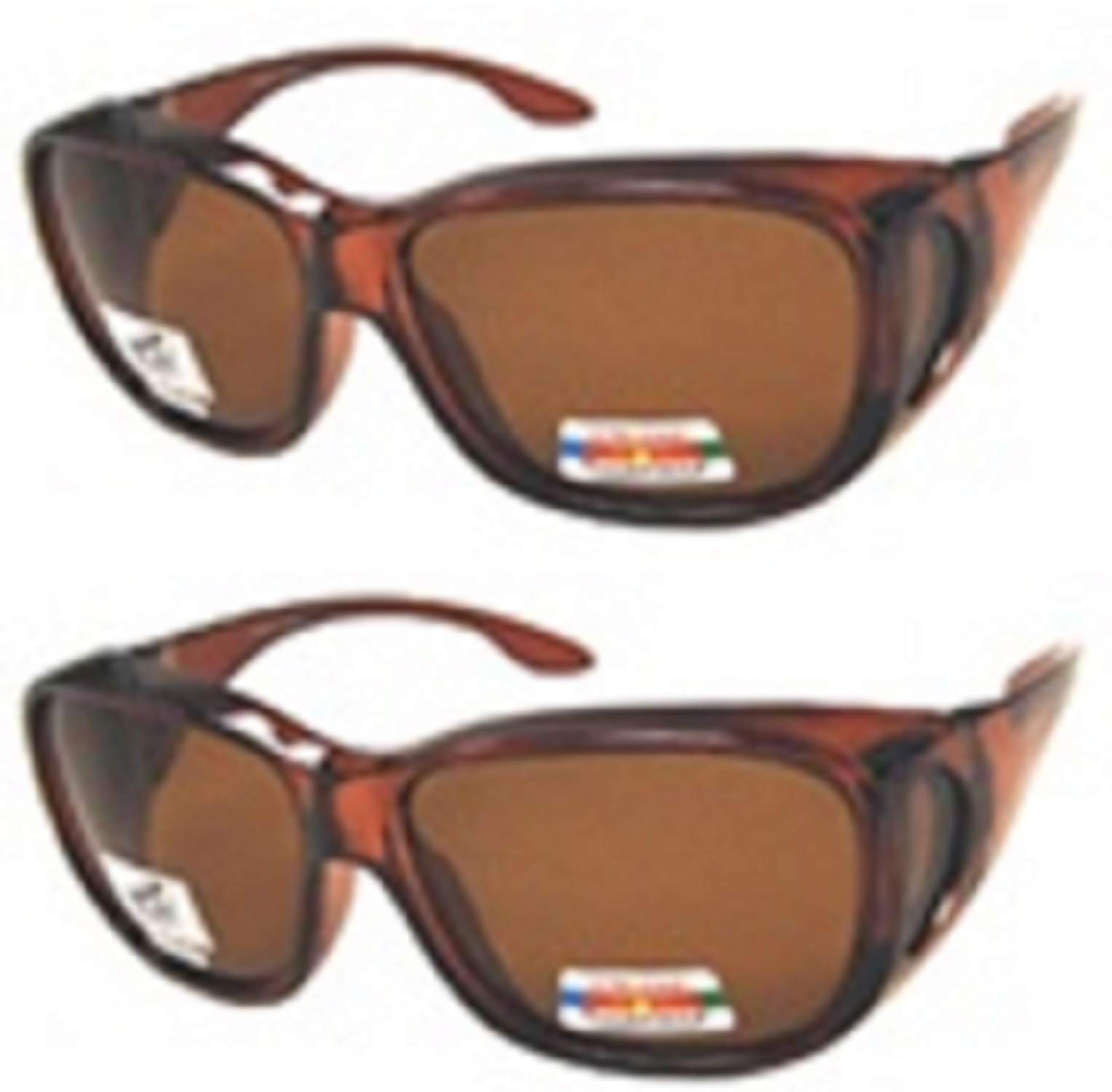 Unisex Large Polarized Fit Over Sunglasses for Men & Women – Wear Over Prescription Glasses for Driving, Fishing & Outdoor Activities
