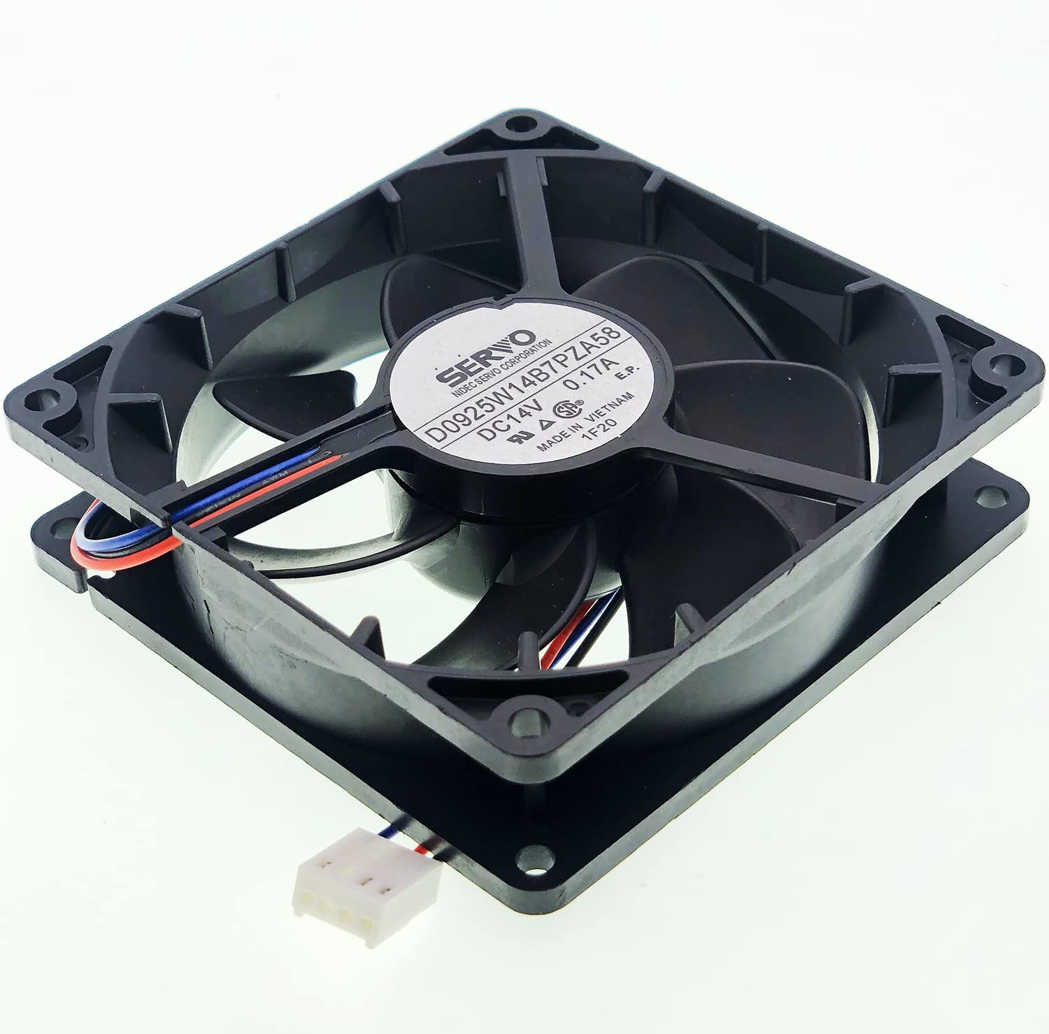 92x92x25mm 14V 0.17A IP55 Waterproof Cooling Fan - 3-Wire Silent PC Case Fan for Computer, Gaming Rig, Server Cabinet & Electronic Equipment Cooling