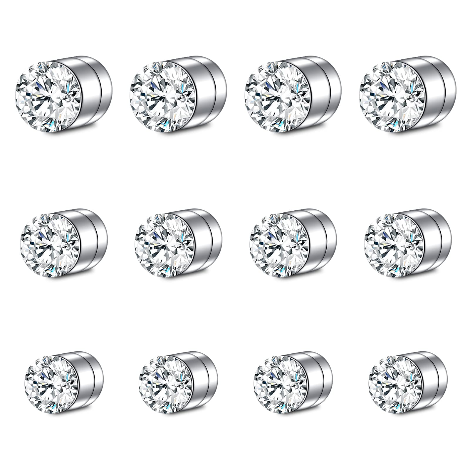 MODRSA Fake Nose Stud Ring - Magnetic Nose Jewelry, Tiny Silver Nose Ring for Women | Perfect for Parties, Cosplay & Everyday Fashion Accessories