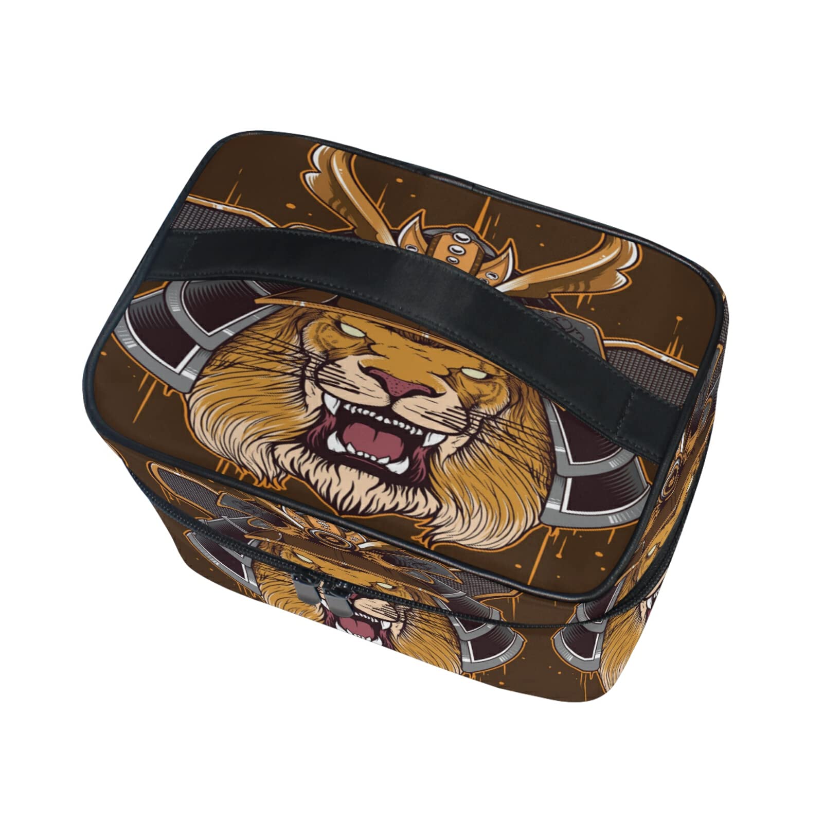 Art Warrior Lion Animal Makeup Bag for Women | Waterproof Cosmetic & Toiletry Travel Case | Perfect for Travel, Gym & Daily Organization