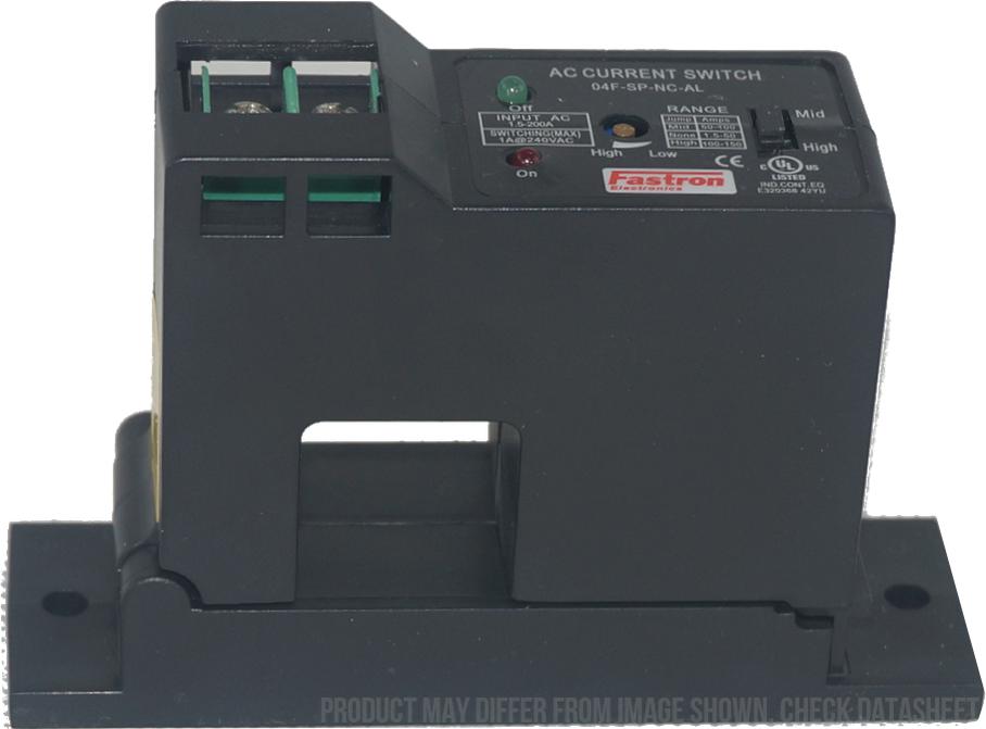 Split Core AC Current Switch - Multirange 1-10A, 10-50A, 50-200A Self Powered | 10% Accuracy | 1.5±0.2A Minimum Threshold | Normally Closed Contacts | 1A@240VAC Adjustable Trip | Ideal for Industrial Equipment, HVAC Systems & Energy Monitoring