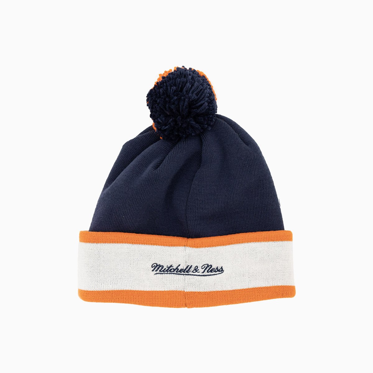 Chicago Bears NFL Winter Pom Beanie Knit Hat - Official Team Logo, Warm & Soft Cuffed Beanie for Men & Women - Perfect for Football Games, Outdoor Winter Activities & Casual Wear