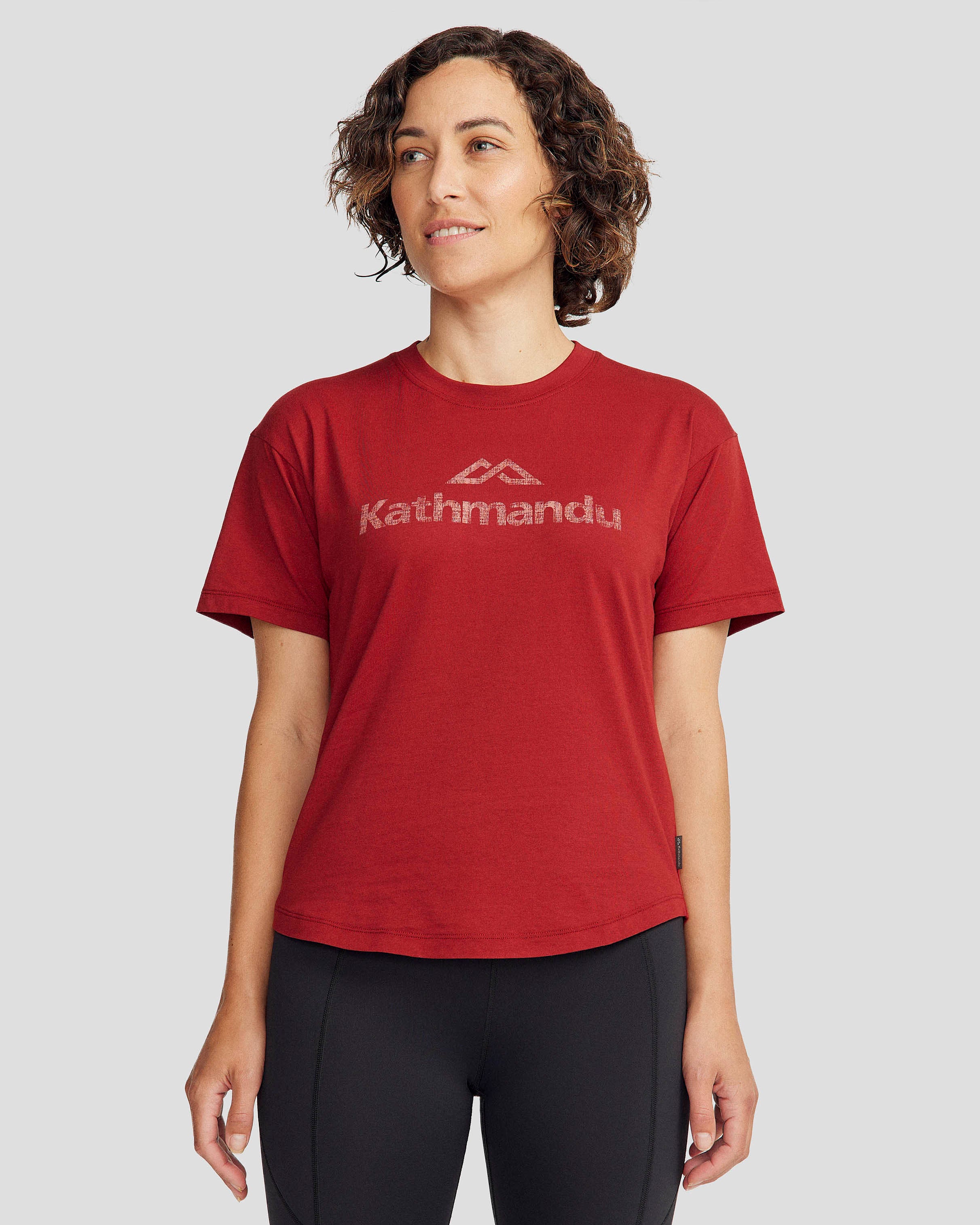 Women's Organic Cotton T-Shirt with Logo - Soft & Comfortable Casual Tee for Everyday Wear, Workout, and Layering
