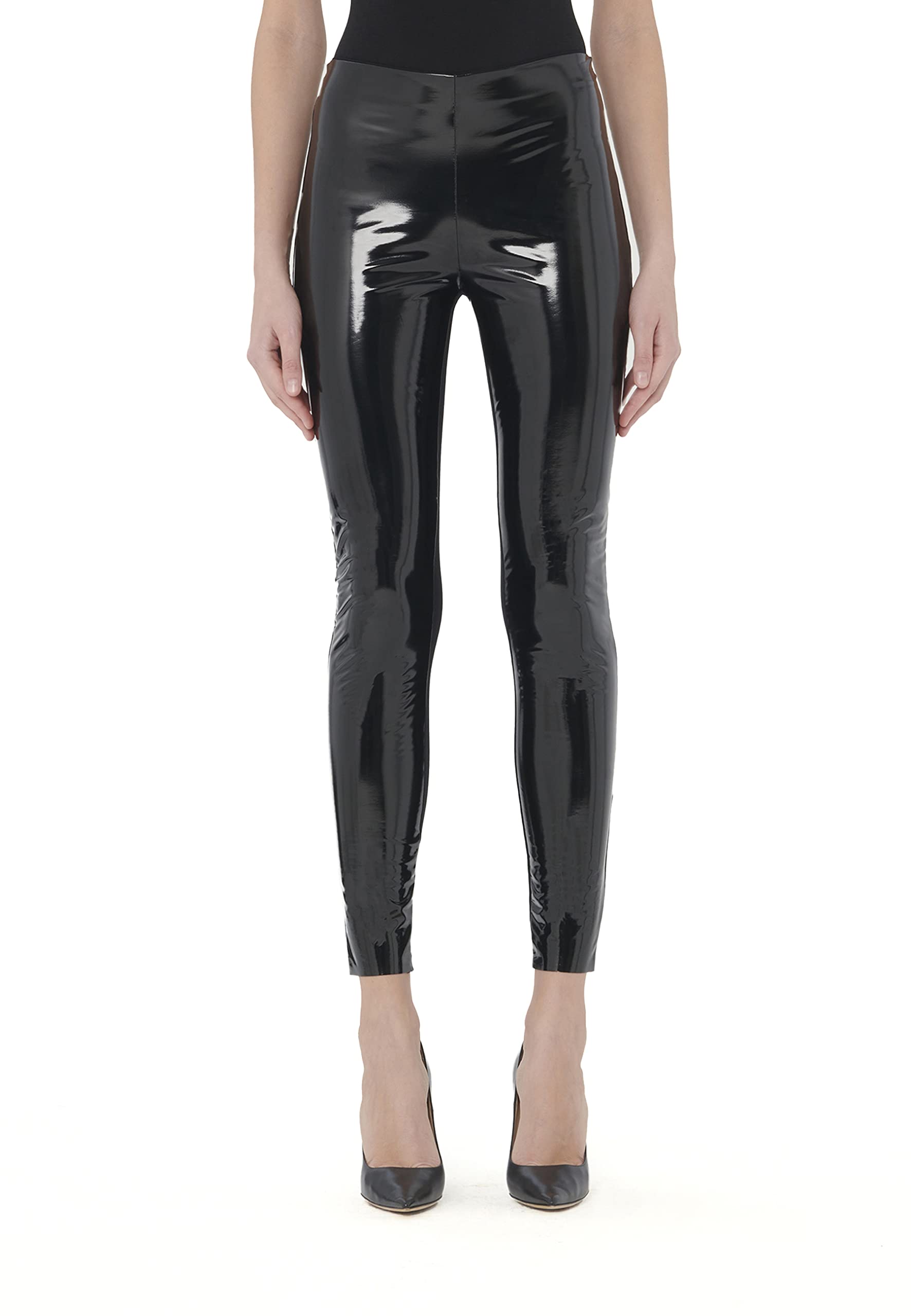 Wolford Latex Leggings for Women - High-Shine Faux Leather Leggings, Stretchy & Comfortable - Perfect for Parties, Night Out & Fashion Statement