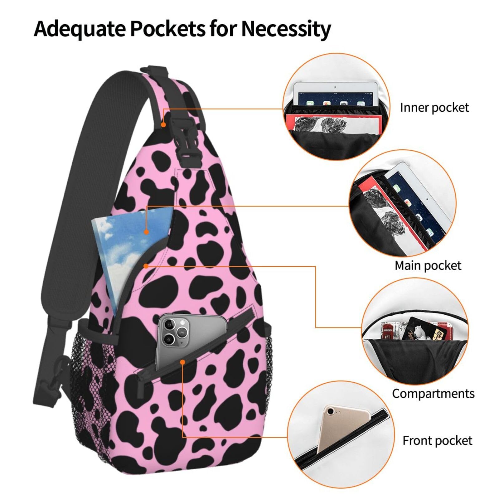 Lightweight Sling Bag Crossbody Backpack - Durable Hiking & Travel Daypack for Women & Men - Perfect for Outdoor Adventures, Commuting & Daily Use