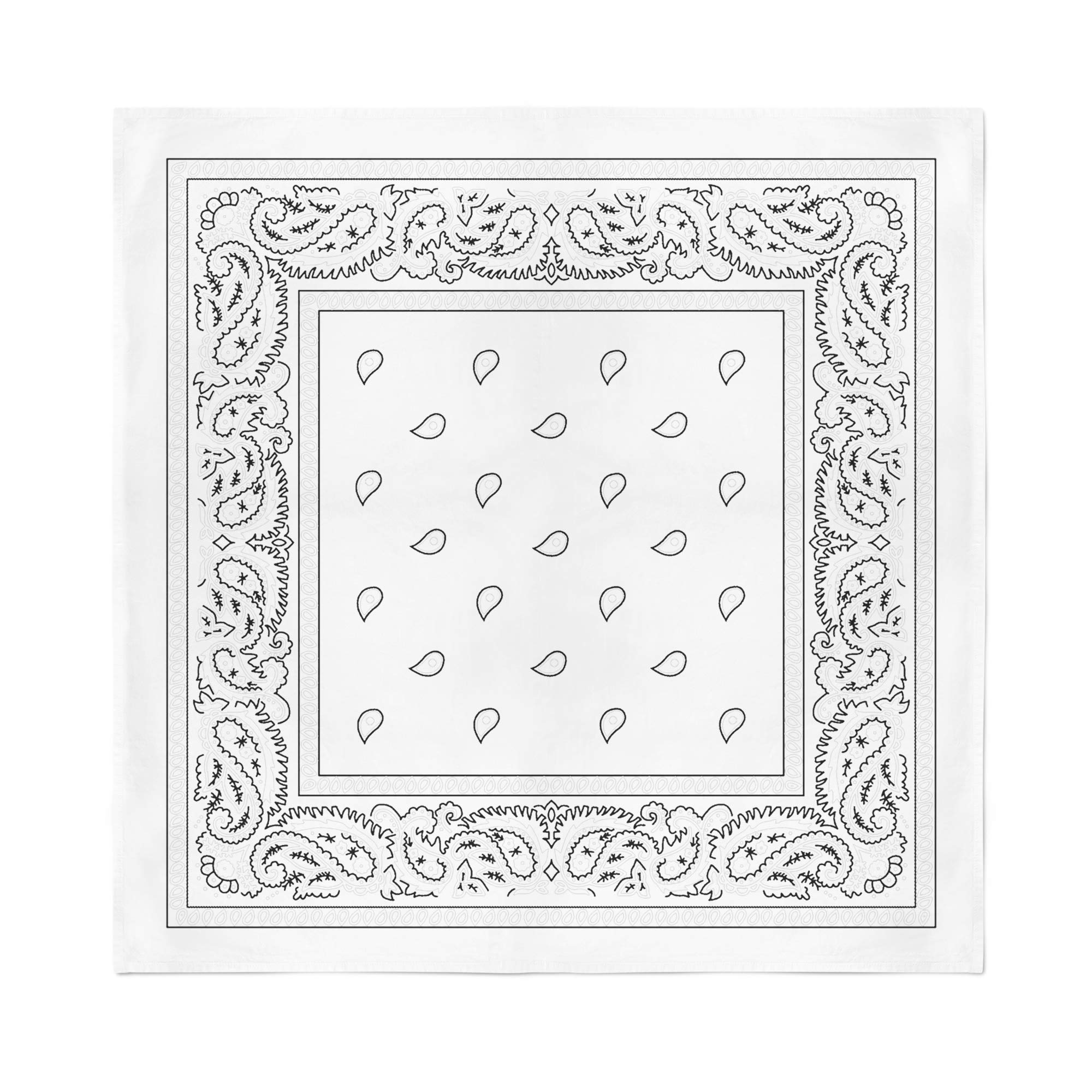 Bulk Wholesale 60 Pack Paisley Cotton Bandanas - Soft & Durable for Men, Women, Kids - Perfect for Fashion, Outdoor Activities, Parties & DIY Crafts