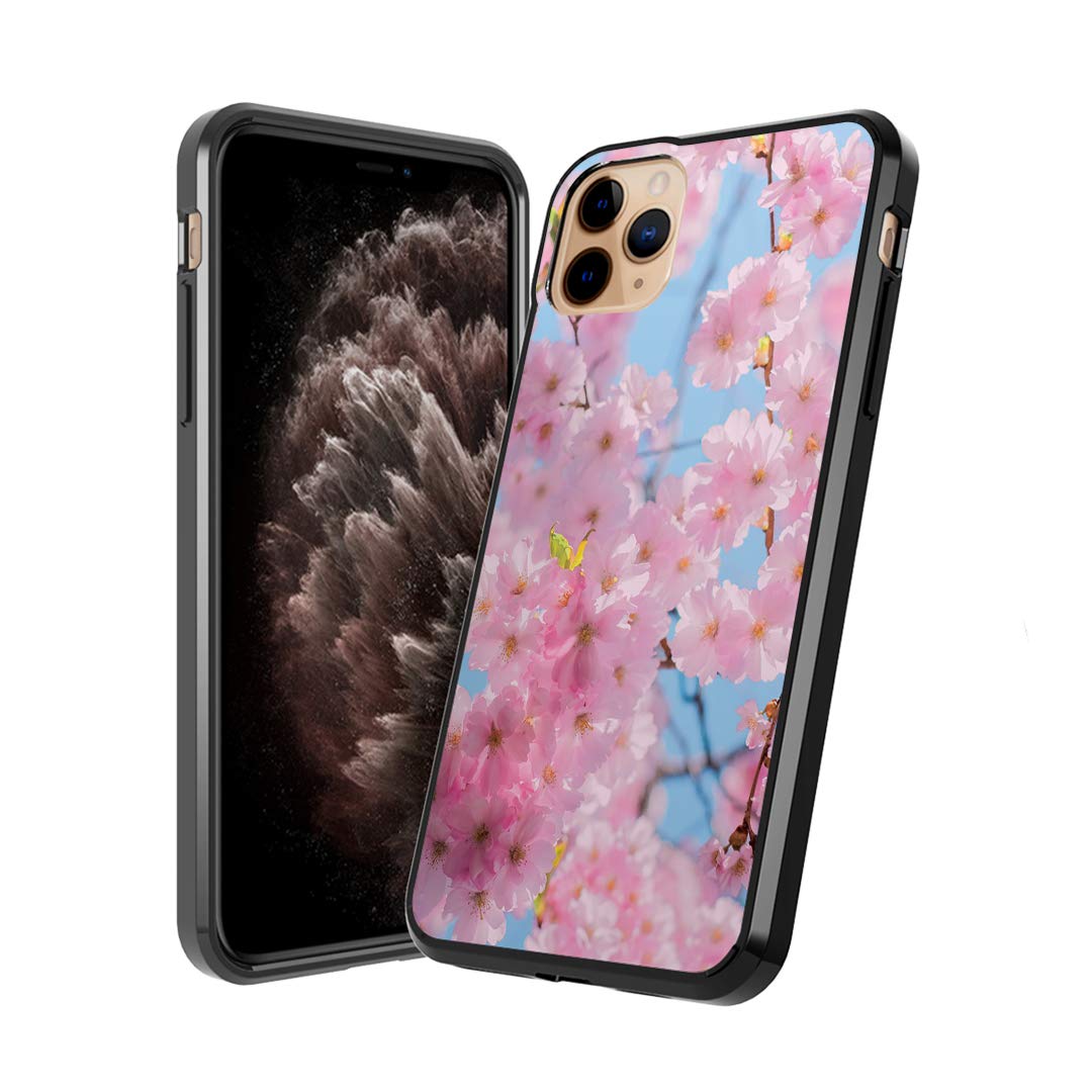 **Moriko Cute Fusion Gel Case for iPhone 11 Pro – Anti-Scratch, Slim, Soft Grip Protective Cover – 5.8 Inch Display – Cherry Blossom Pink – Perfect for Everyday Use & Stylish Protection**