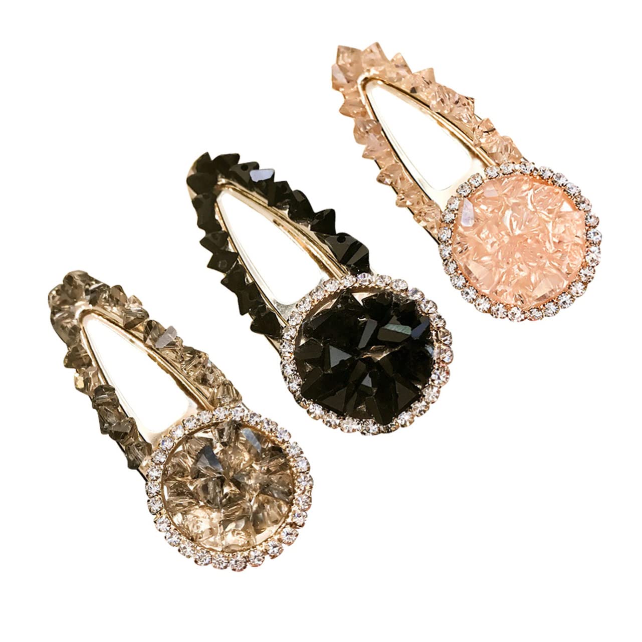 FOMIYES 3-Piece Women's Hair Barrettes Set - Black Hair Clips for Girls & Women, Simple Hairpins for Everyday Styling, Work, School, and Special Occasions