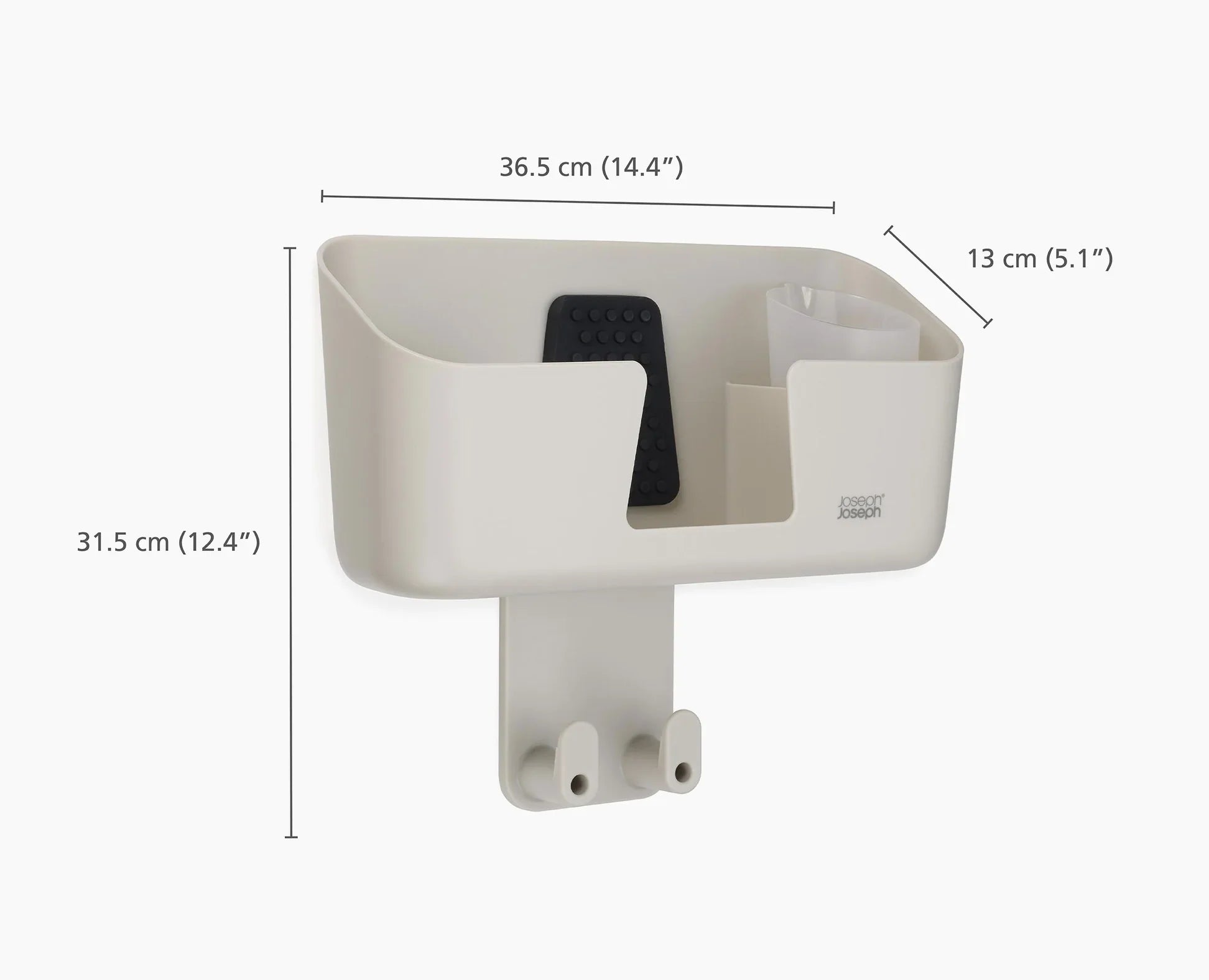 IronHub™ Wall Mounted Iron Holder - Ecru Iron Storage Caddy for Laundry Room Organization | Space-Saving Ironing Accessory for Home & Closet