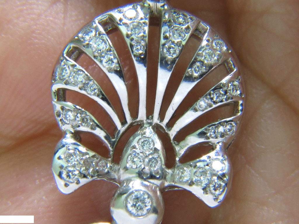 1.10 Carat Diamond Modern Deco Pendant Necklace - Italian 925 Sterling Silver Jewelry for Women - Perfect for Weddings, Anniversaries & Special Occasions
