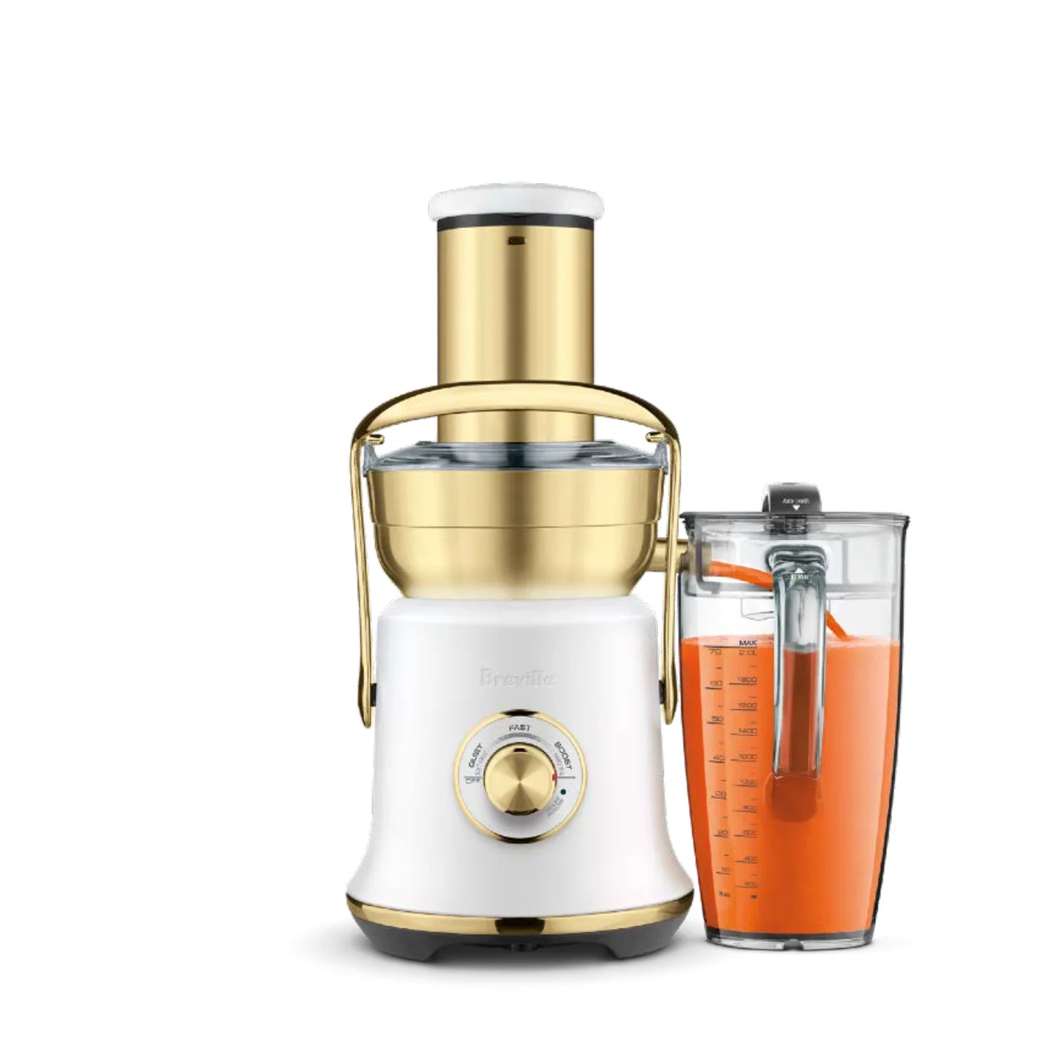 Breville Juice Fountain Cold XL Juicer - High Speed Commercial Grade Juicer with Cold Spin Technology, Sea Salt Brass Finish (BJE830SSB) - Perfect for Home, Restaurant & Healthy Juice Bars