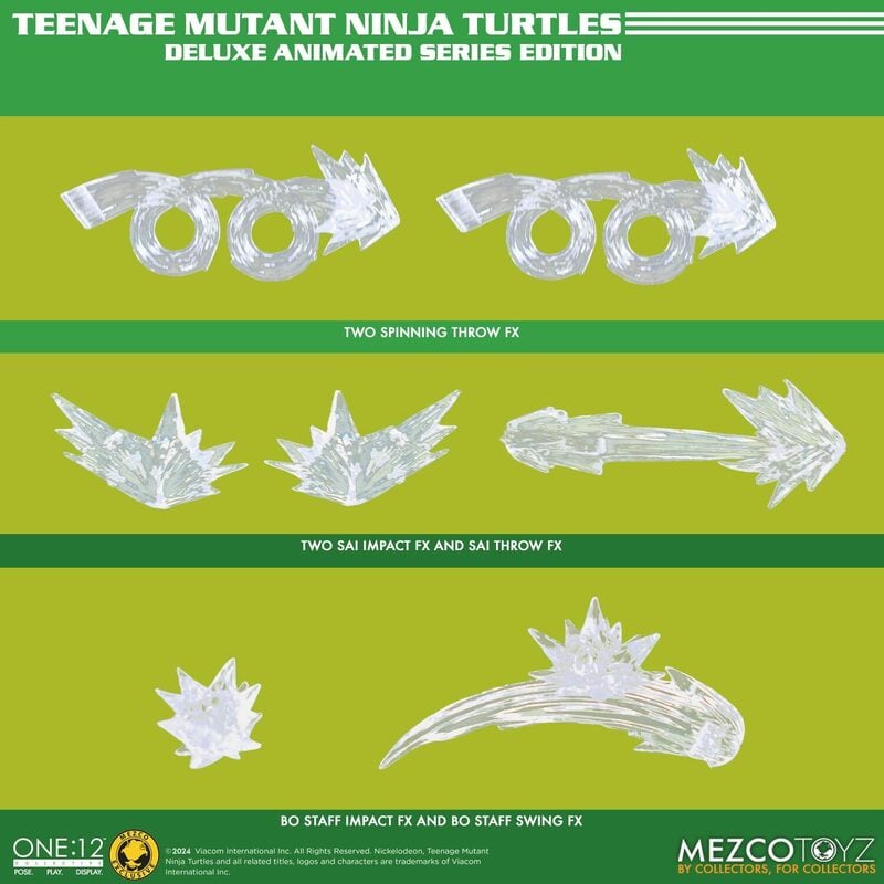 Teenage Mutant Ninja Turtles Deluxe Animated Series Action Figure - Mezco One:12 Collective - Collectible TMNT Toy for Fans & Display - Perfect for Gifts, Collections & Home Decor