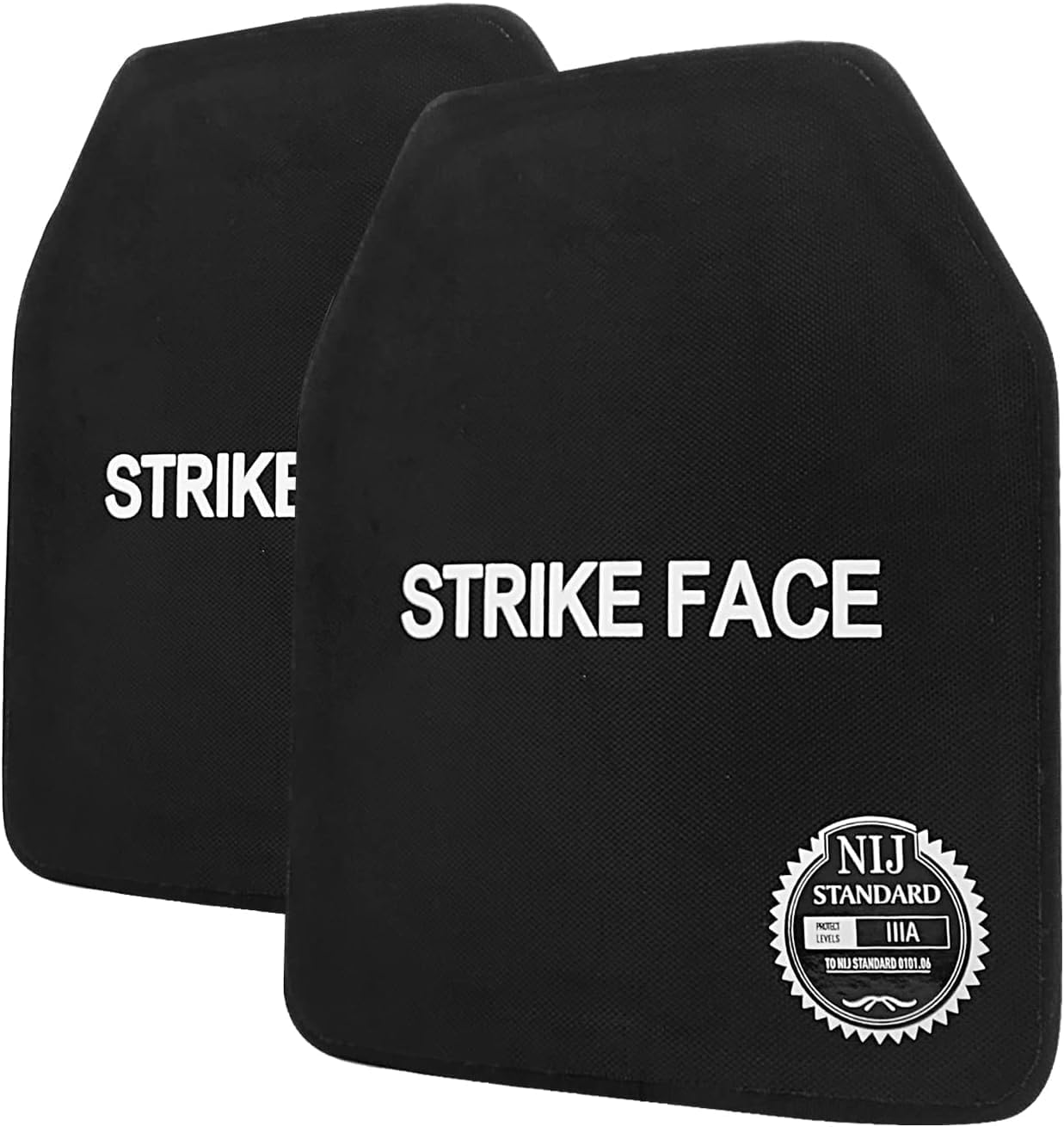 7.5LB Alloy Steel Curved Weight Vest Plates (Pair) - 10x12 Inches, Black - Compatible with Weight Vests & Tactical Gear - Perfect for CrossFit, Strength Training & Military Workouts