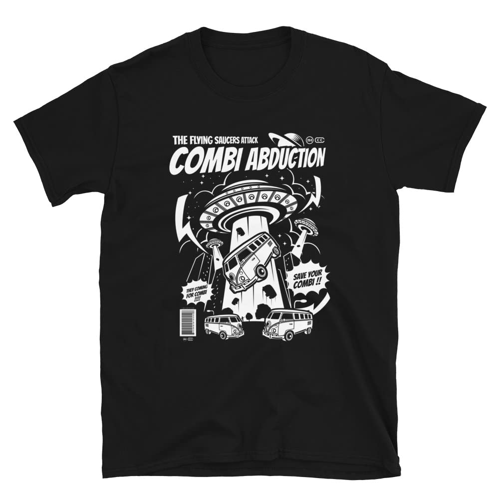Alien Abduction UFO T-Shirt - Area 51 Cryptozoology Graphic Tee for Men & Women - Perfect for Sci-Fi Fans, UFO Enthusiasts and Conspiracy Theorists