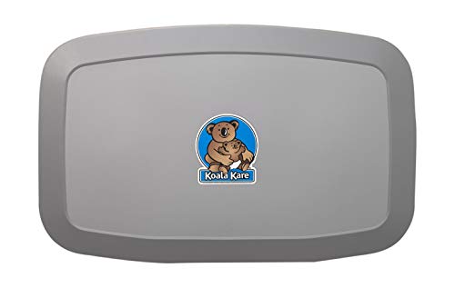 Koala Kare KB200-01 Horizontal Wall Mounted Baby Changing Station - Grey | Durable Diaper Changing Table for Public Restrooms, Daycares & Nurseries | ADA Compliant Child Care Solution
