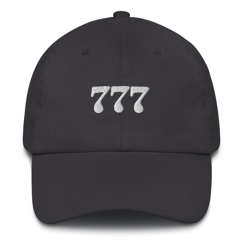 777 Dad Hat | Las Vegas Casino Hat | Lucky Irish Charm Hat | Scratch Ticket & Million Dollar Jackpot Hat for Men - Perfect for Gambling, St. Patrick's Day & Casino Parties