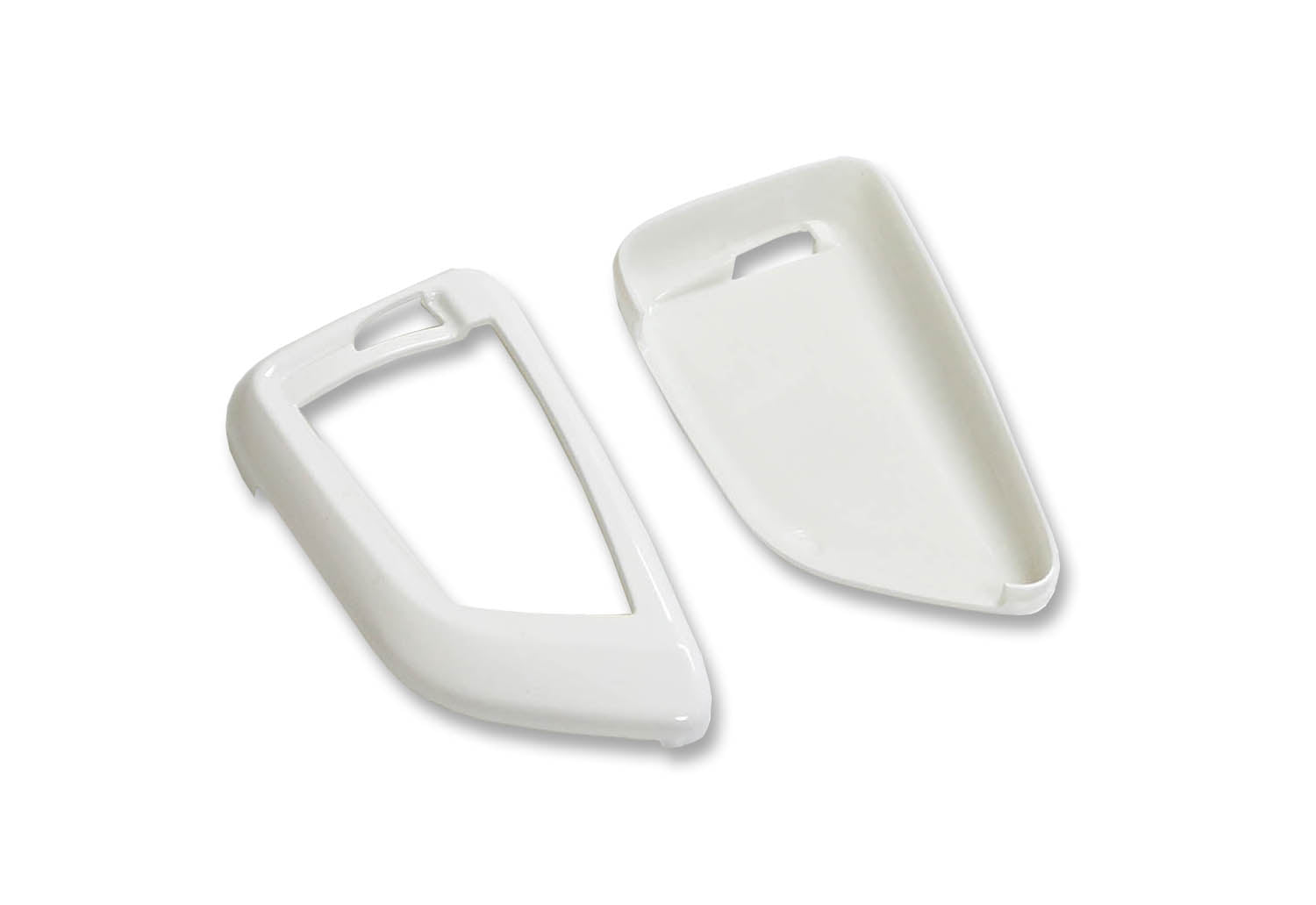Premium Glossy White Smart Key Fob Shell Cover Replacement for BMW X1 X4 X5 X6 5 Series 7 Series - Exact Fit Protection & Style Upgrade for Your Car Keys