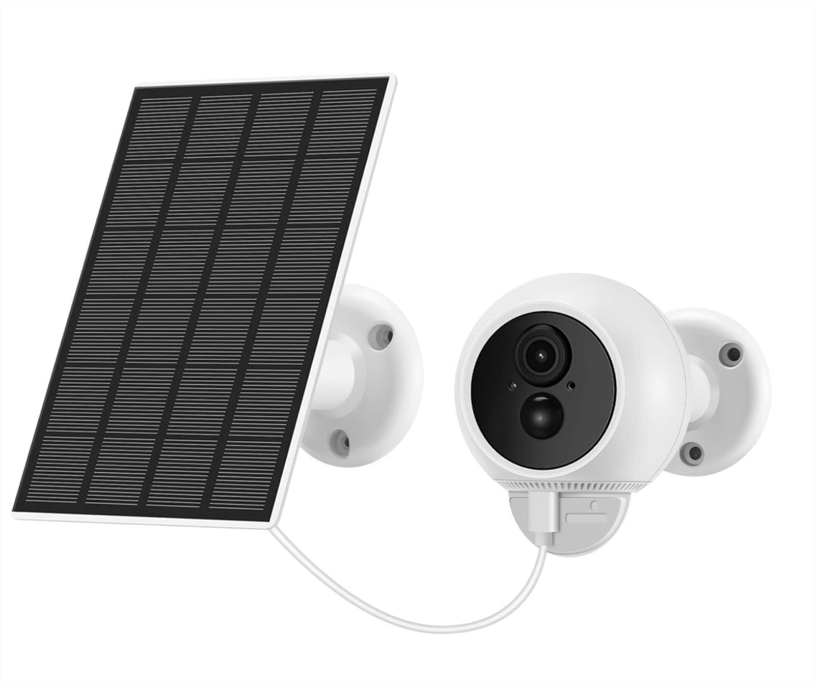 BESDER 3MP Wireless Outdoor Security Camera with Solar Panel, Rechargeable Battery, PIR Human Detection & Audio - 128GB SD Card Included | Ideal for Home Surveillance, Backyard Monitoring & Business Security