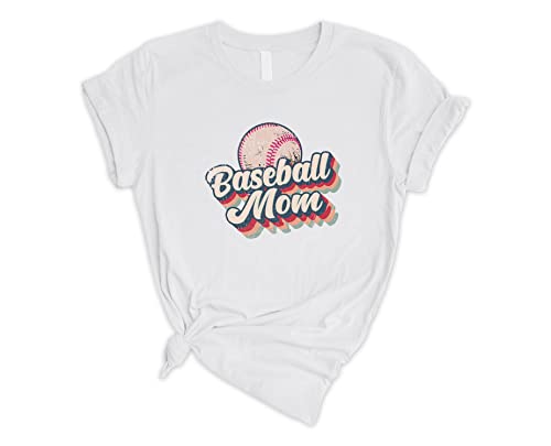 Baseball Mom T-Shirt & Softball Mom Shirt - Comfortable Cotton Tee for Baseball Moms & Softball Lovers - Perfect Gift for Team Moms & Sports Enthusiasts - Great for Games, Practices & Cheering from the Stands
