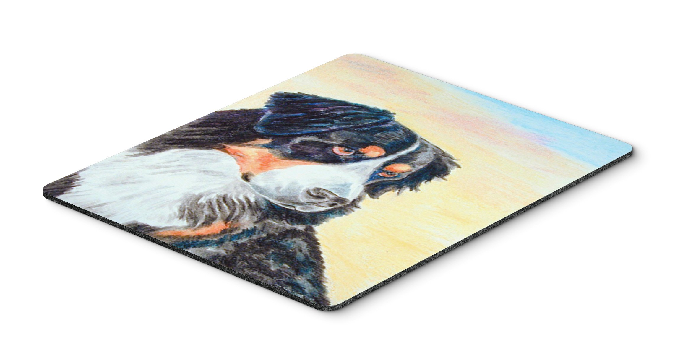 Bernese Mountain Dog Mouse Pad & Hot Pad - Large Washable Non-Slip Desk Mat for Home Office, Gaming, Computer & Laptop Use - Perfect Work & Kitchen Trivet