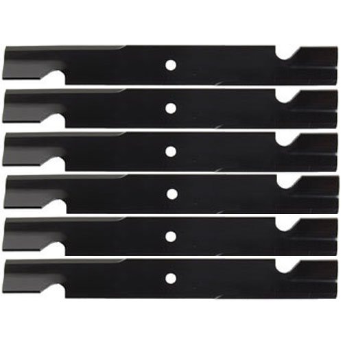 (6 Pack) Premium Replacement Notched Lawn Mower Deck Blades - Fits Ariens Gravely 3253900 8899100 8979600 9081200 | 20.5