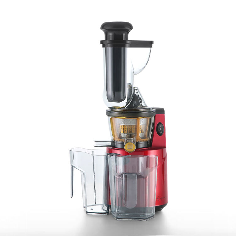 Empava Cold Press Slow Juicer - BLDR03 Red, High Yield Masticating Juicer for Fruits & Vegetables, Quiet Operation, Easy to Clean - Perfect for Healthy Juicing at Home, Gym, or Office