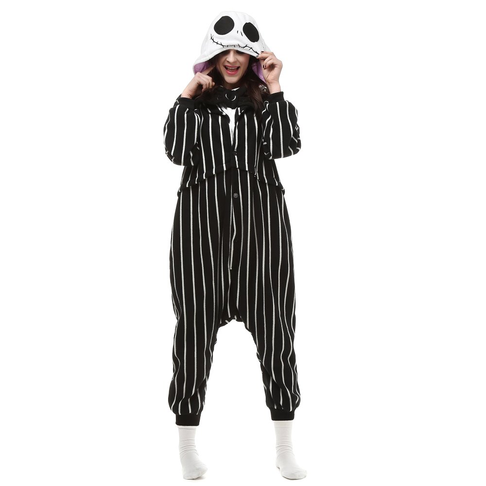 Jack Skellington Onesie Costume for Adults - Halloween & Cosplay