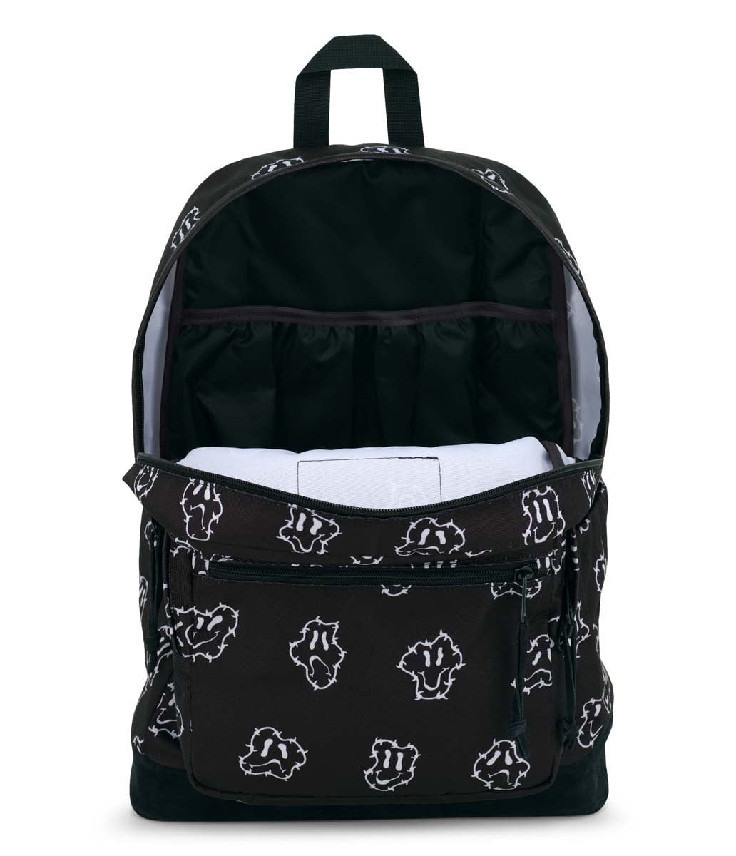 JanSport Right Pack Backpack - Durable School & Travel Backpack for Students & Professionals | Barbed Wire Buddy Black White Design | Perfect for College, Work & Outdoor Adventures