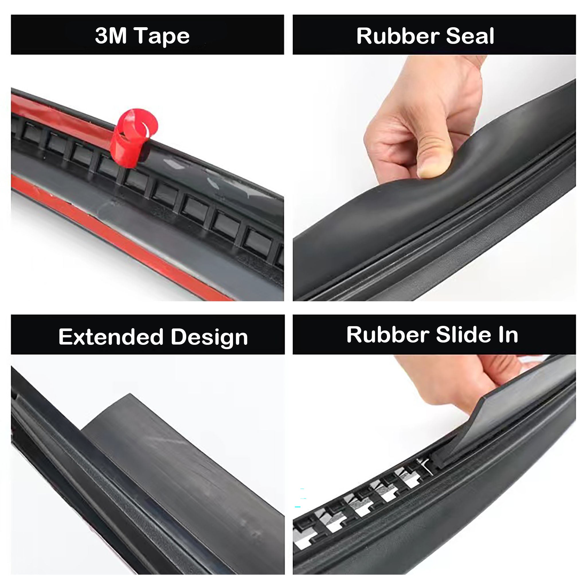 Premium Front Trunk Weatherproof Rubber Seal for Tesla Model 3 2017-2023 - Waterproof & Dustproof Protection for Harsh Weather Conditions