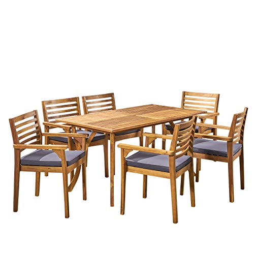Teak Finish + Dark Gray