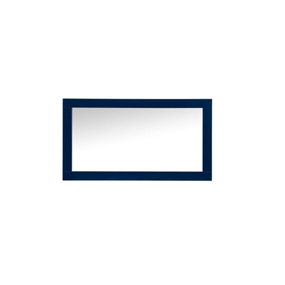 Elegant Blue Vanity Mirror 18x32 - MDF & Metal for Bathroom Decor