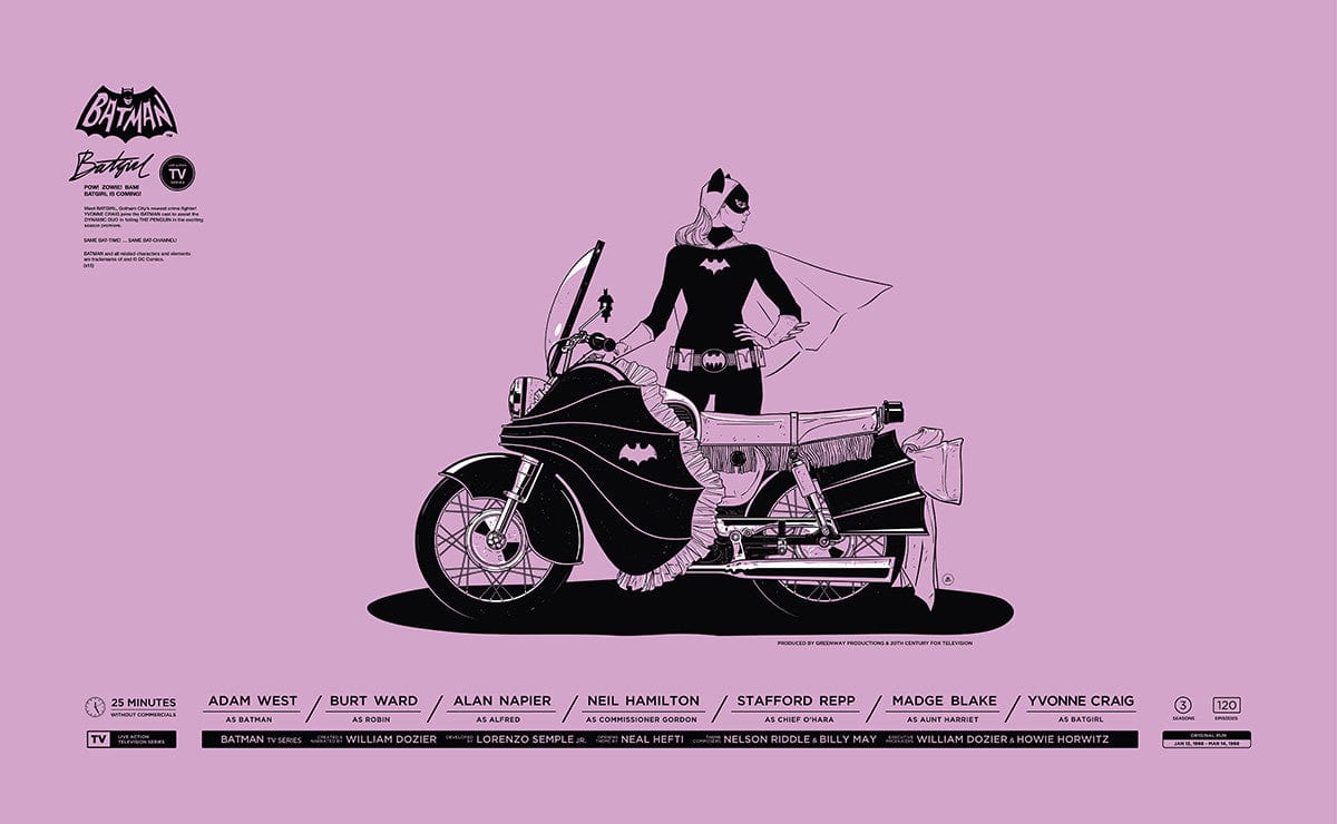 Batgirl Gianmarco Magnani Art Poster - Vintage DC Comics Superhero Wall Decor for Bedroom, Living Room & Office