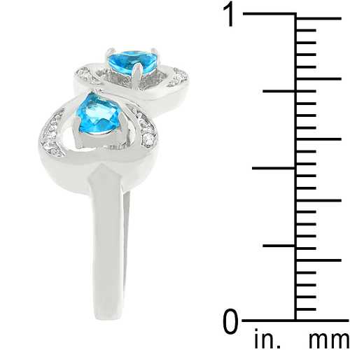 Mirrored Hearts Ring - Elegant Silver Heart Jewelry for Women, Perfect for Valentine's Day Gifts, Anniversaries & Romantic Occasions