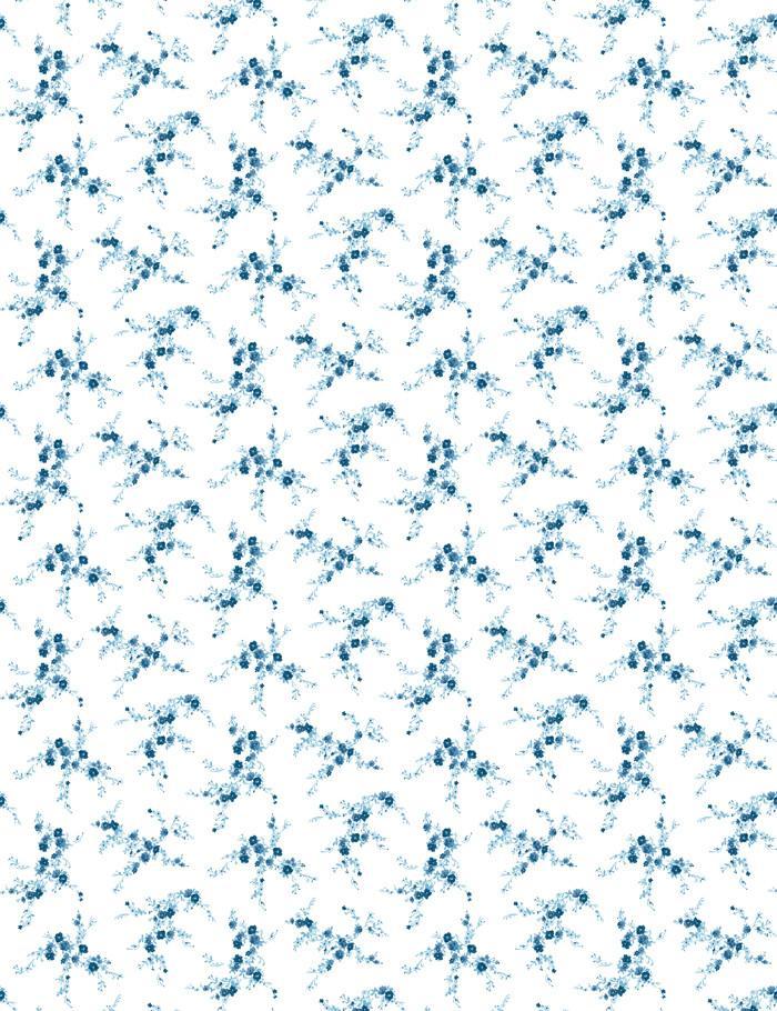 Jolene Blue Peel and Stick Wallpaper by Wallshoppe - Self-Adhesive Removable Wallpaper for Bedroom, Living Room & Home Decor