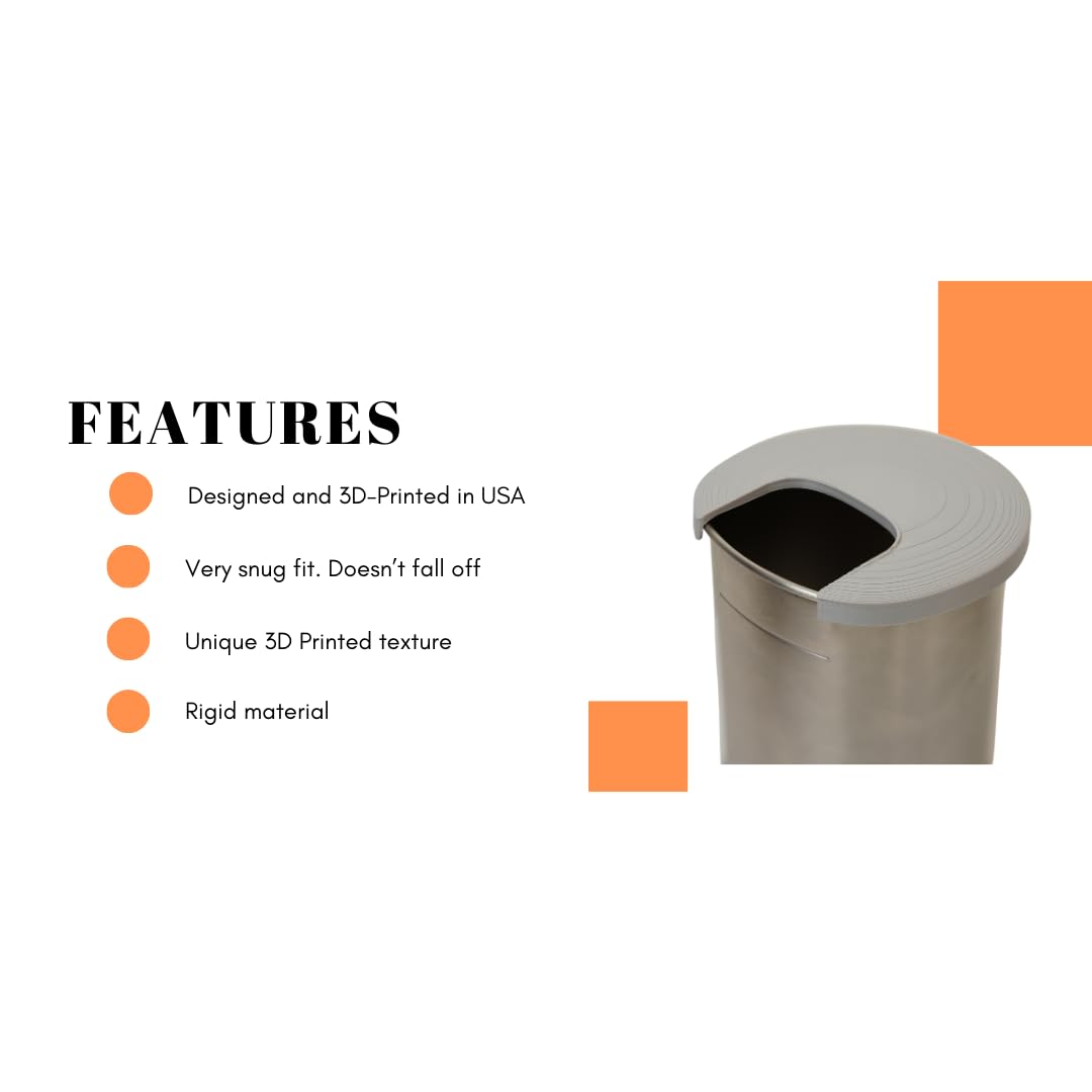 OXO Conical Burr Coffee Grinder Replacement Lid - Ash Gray, Fits Regular Size | Perfect for Home Brewing & Coffee Enthusiasts