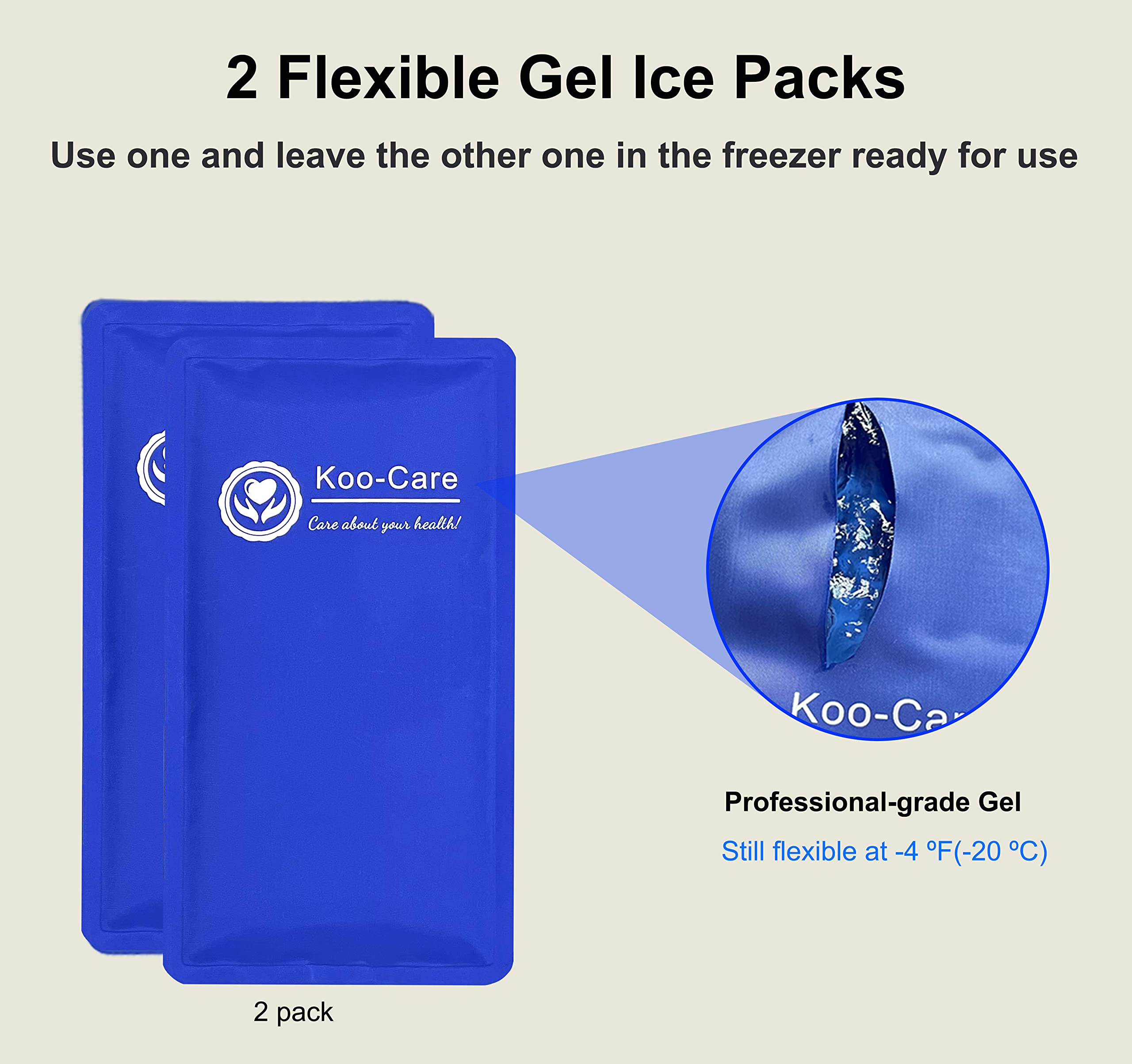 Koo-Care Reusable Hot & Cold Gel Ice Pack (11