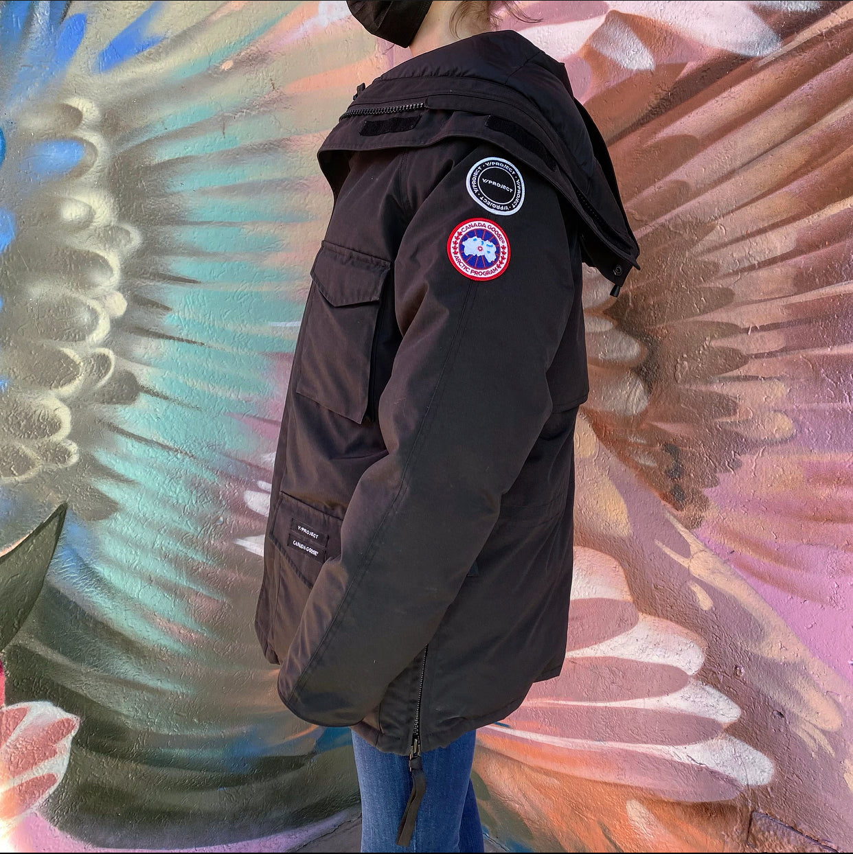 Canada Goose x Y Project Unisex Black Constable Parka - Women's L / Men's M - Winter Coat for Urban Fashion & Extreme Cold Weather Protection