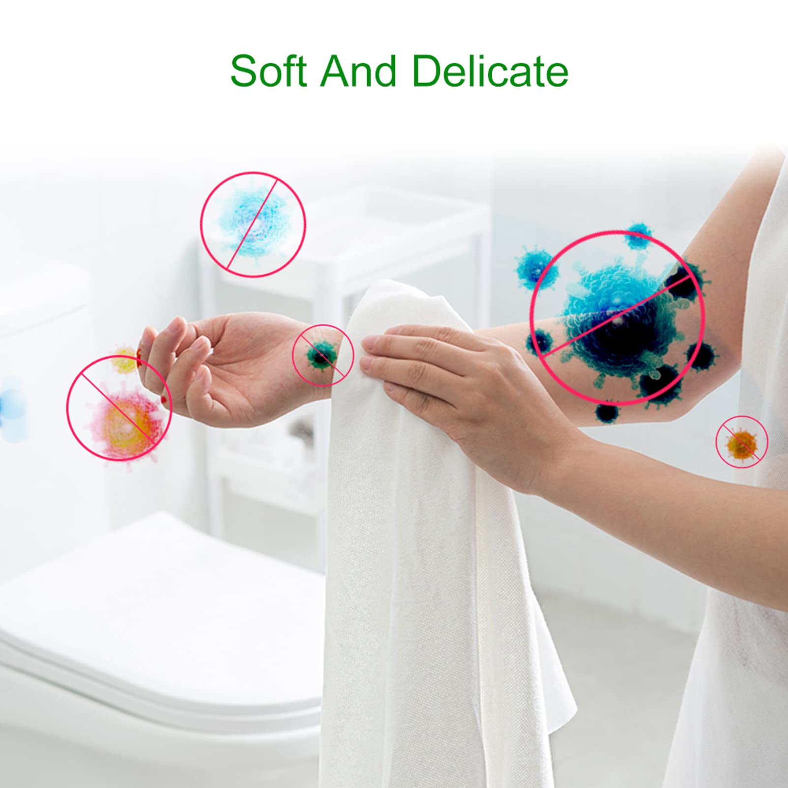 **Soft Compressed Face Towels - 3 Pack Disposable Cotton Cleaning Towels for Makeup Removal, Travel & Skincare | Portable, Skin-Friendly & Gentle**    *(Perfect for Travel, Gym, Camping, Daily Skincare & On-the-Go Cleansing!)*