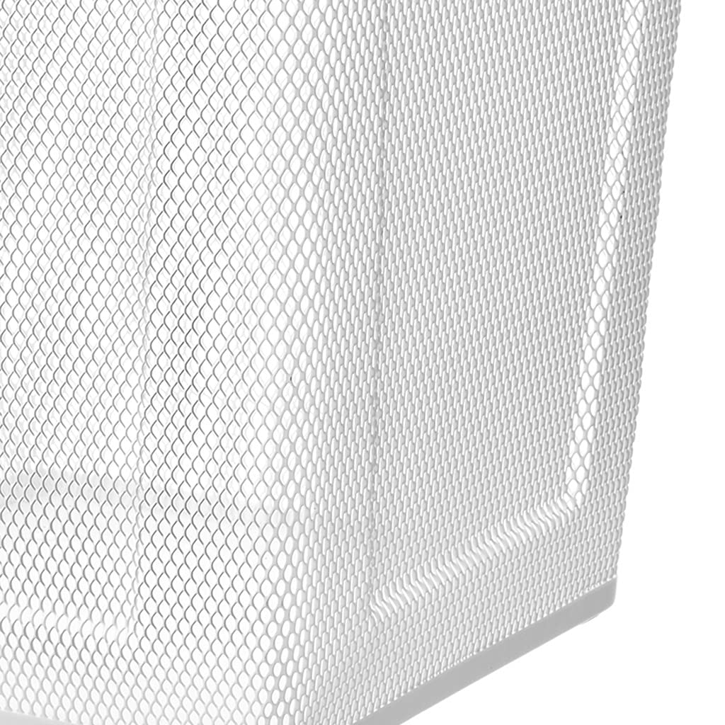 Stainless Steel Mesh Rectangular Trash Can - Home & Office Waste Paper Recycling Bin for Kitchen, Study, and Desk Side | Eco-Friendly Small Garbage Basket for Paper Waste Disposal & Organization