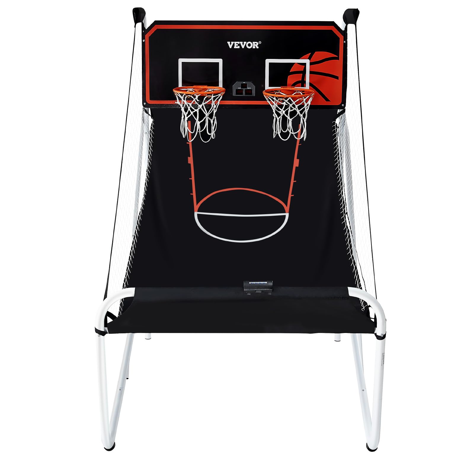 VEVOR 2 Player Basketball Arcade Game - Indoor Electronic Basketball Hoop with 8 Game Modes, Scoreboard & Air Pump - Fun Home Sports Game for Kids & Adults - Perfect for Game Rooms, Parties & Family Entertainment