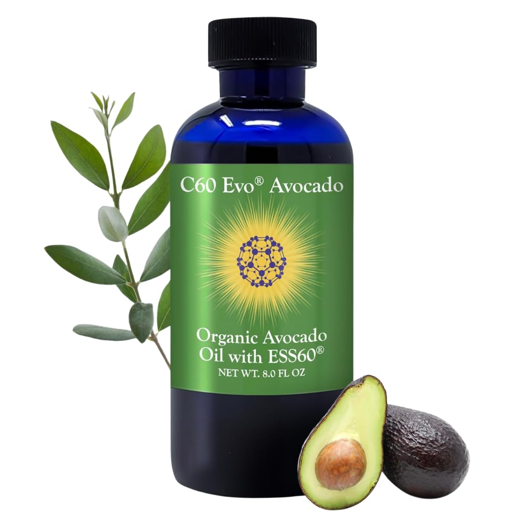 **Organic Avocado Oil, 100% Pure, Rich in ESS60 (.6 mg/mL) – Supports Joint Health, Flexibility, Energy, Immunity & Sleep – 8 oz – Ideal for Cooking, Skincare & Wellness Supplements**