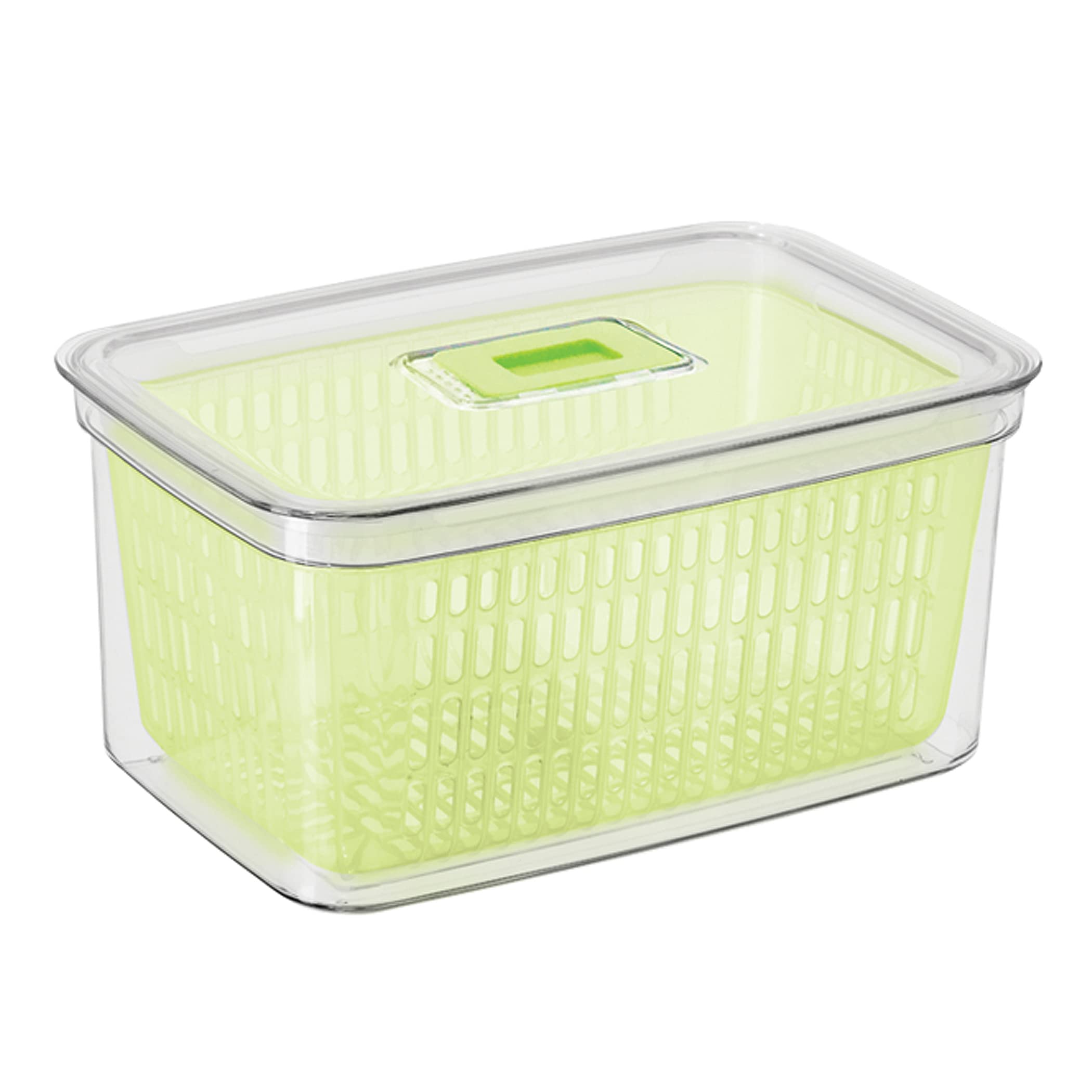 Oggi Store Fresh Veggie Bin - Clear Refrigerator Organizer Bins for Vegetables, Kitchen Storage Containers & Food Organization | Perfect for Fridge, Pantry & Meal Prep Organization