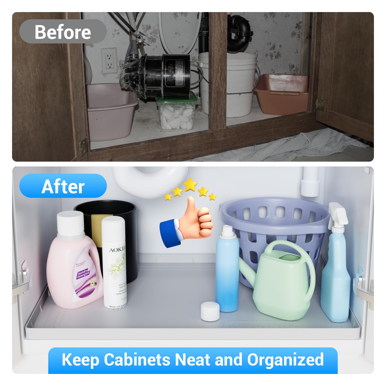 1 Inch Raised Under Sink Mat - 22