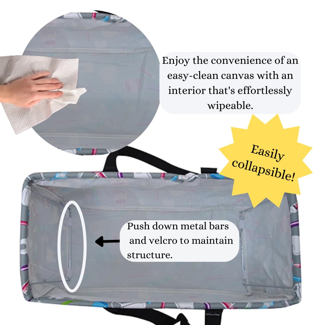 NGIL Extra Large Reusable Grocery Tote Bag - Foldable Collapsible Shopping Bag for Groceries, Storage, Picnics & Beach Trips - Perfect for Supermarket, Travel & Outdoor Activities