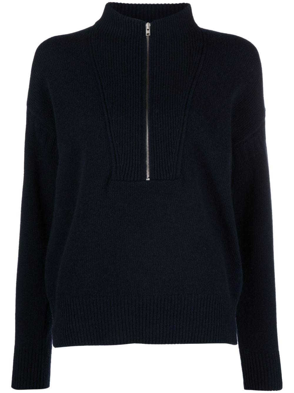 Blue Closed Sweaters for Women - Cozy Winter Knitwear for Casual Wear & Office Outfits