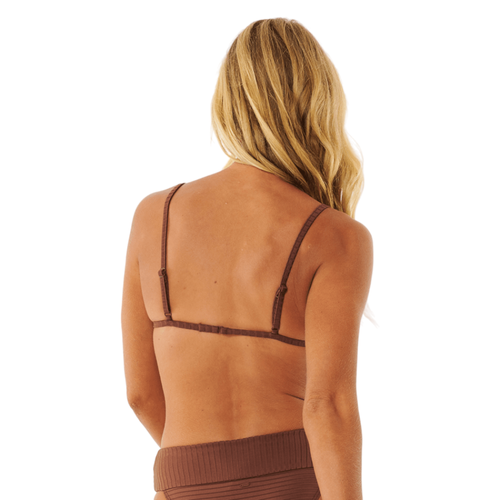 Rip Curl Women's Premium Surf Fixed Tri Top Bikini - High-Quality Swimwear for Surfing, Beach & Summer Vacations