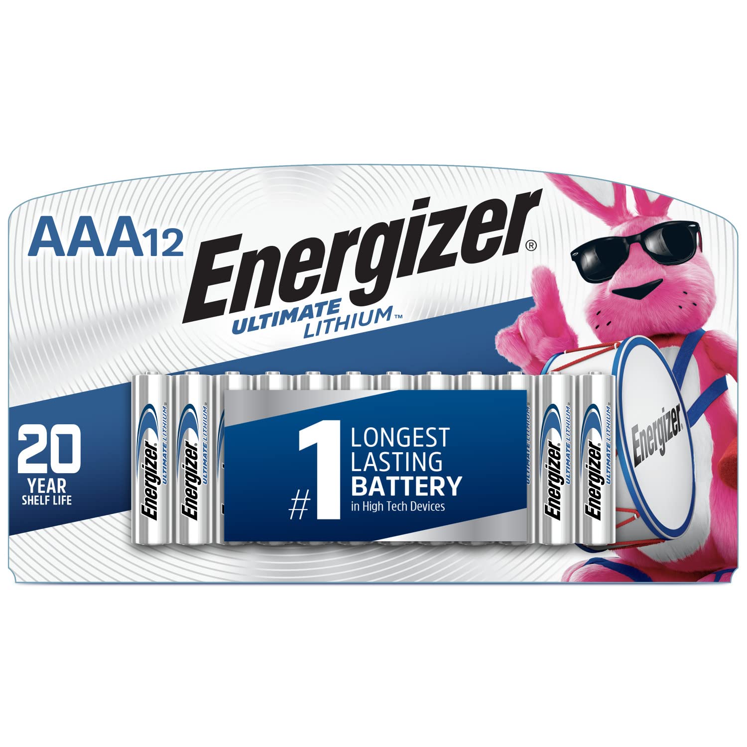 Energizer AAA Ultimate Lithium Batteries - 12 Pack | Long-Lasting Power for Cameras, Flashlights, and Remote Controls