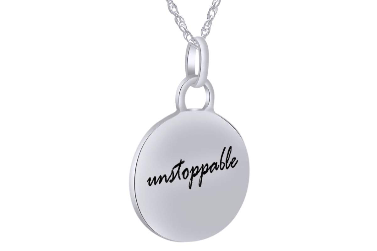 14K Gold Over Sterling Silver Unstoppable Disc Pendant Necklace for Women - Elegant Jewelry Gift for Birthday, Anniversary & Everyday Wear